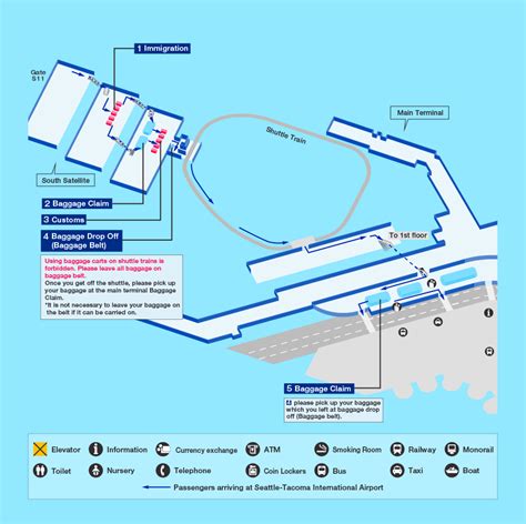 Seattle Airport Terminal Map