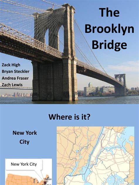 Brooklyn Bridge Presentation | PDF | Industries | Civil Engineering