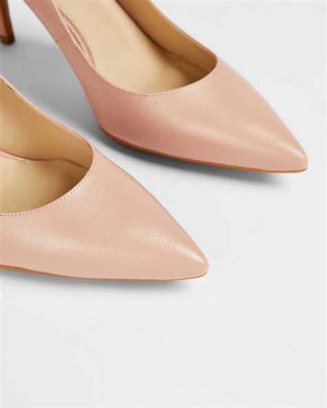 Tienda De Tacones Ted Baker Alysse Cuero Court Mujer Rosas