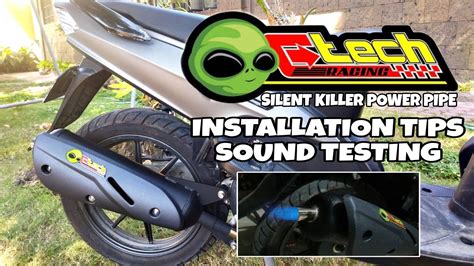 ETECH SILENT KILLER POWER PIPE MIO SPORTY YouTube