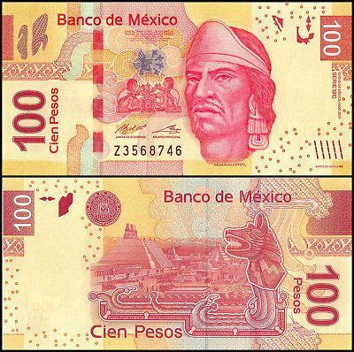 México 10 Pesos ND 189x S 234s Specimen Series A Uncirculated Banknote