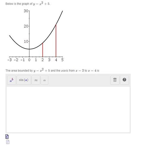 Solved Below Is The Graph Of Y X The Area Bounded By Chegg