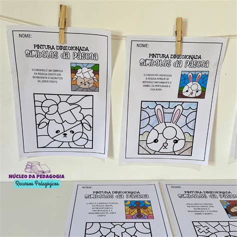 Atividade De Pintura Pascoa - Atividade de Pintura Símbolo da Páscoa – Núcleo da Pedagogia