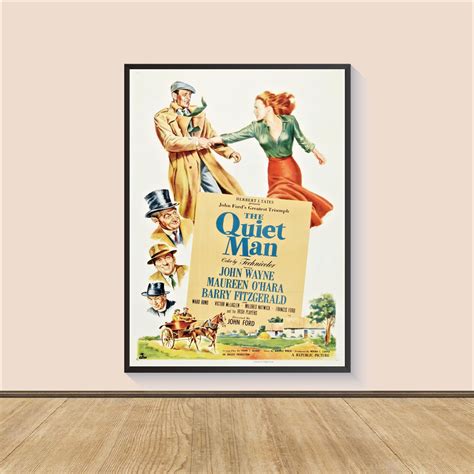 The Quiet Man 1952 Movie Poster Print, Canvas Wall Art, Home Decor ...