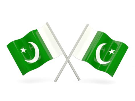 Two Wavy Flags Illustration Of Flag Of Pakistan