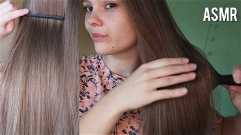 Asmr Hair Brushing And Combing Relaxing Sounds No Talking Youtube