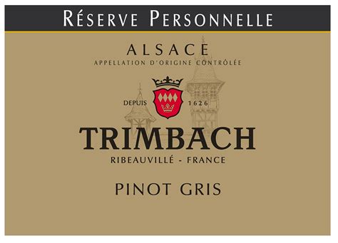 Maison Trimbach Pinot Gris Reserve Personelle