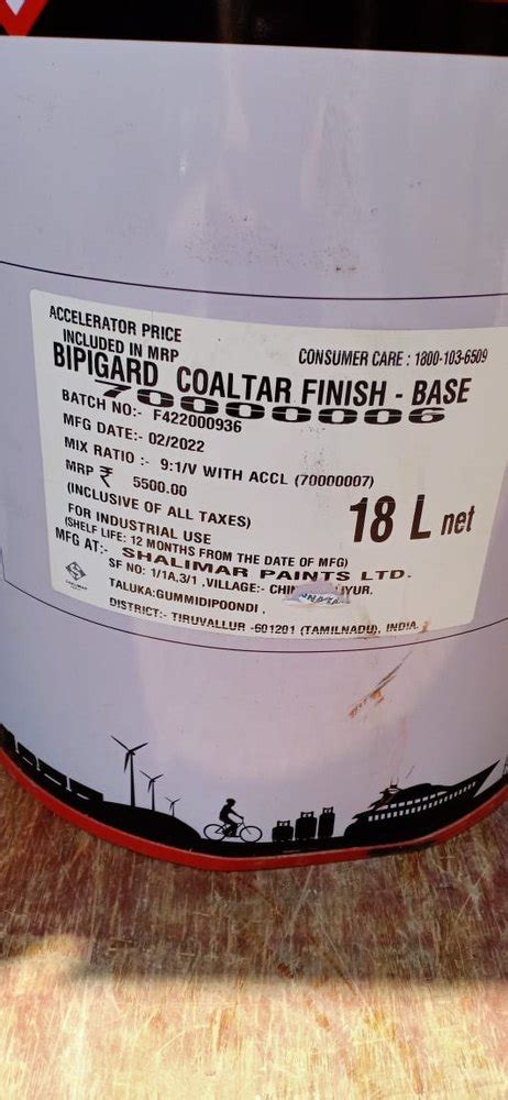 Bipigard Coaltar Finish Epoxy Paint For Metal Black At 5791 Litre