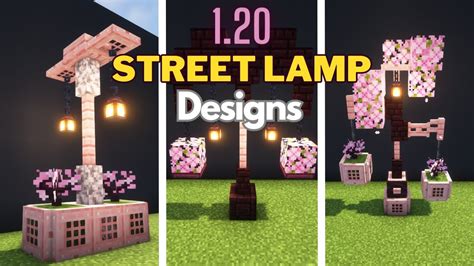 7 NEW Street Lamp Designs for Minecraft 1.20 - YouTube