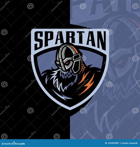 Spartan Esport Team Logo Gaming Artwork Badge Stock Illustration