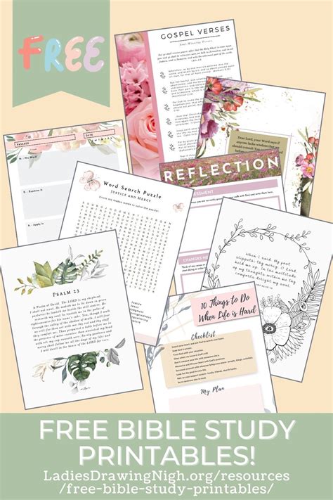 Free Bible Study Printables And Resources Artofit