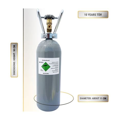 cylinder gas bottle  kg canister carbon dioxide carbonic