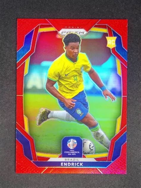 2024 PANINI PRIZM Conmebol COPA America Endrick 24 RC Rookie Red 199