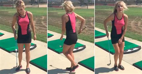 La Bola Entre Las Piernas El Video De La Golfista Más Sexy Del Mundo Que Es Furor En Las Redes