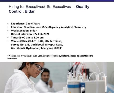 Sai Life Sciences Walk In Interview For QC On 27th Feb 2021