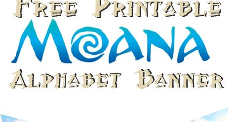 Moana Alphabet Banner Worksheets Library