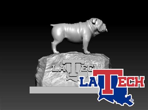 NCAA - LOUISIANA TECH UNIVERSITY MASCOT STATUE - 3D PRINT 3D model 3D printable | CGTrader