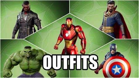 Marvel Midnight Suns All Character Outfits And Costumes Youtube