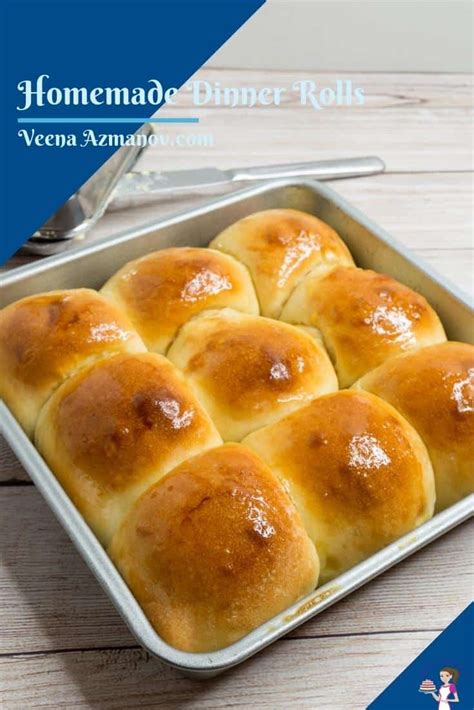 Homemade Buttery Soft Dinner Rolls Recipe Eggless Veena Azmanov