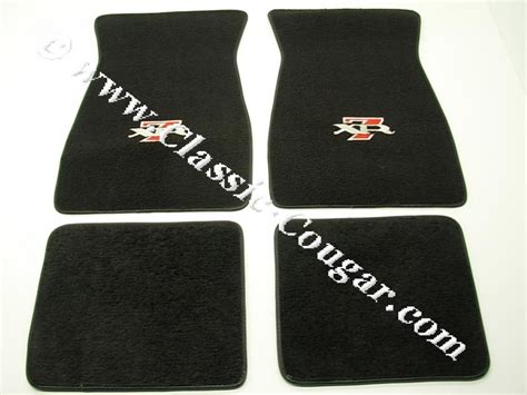 Floor Mats Black Carpet Xr7 Logo New 1967 1973 Mercury Cougar