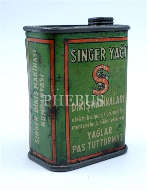 Singer dikiş makinesi yağı teneke kutu 7x5x3 cm Teklif Ver Al