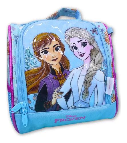 Lonchera térmica escolar Frozen para niños color azul MercadoLibre