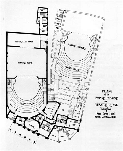 Nottingham Theatre Royal and Empire Theatre | Nottingham, Victoria palace theatre, Bar plans