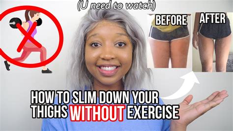 How To Slim Down Your Thighs Without Exercise Sorry Chloe Ting Slim