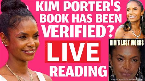 Kim Porter S Book Verified As Real Kim S Last Words Live Reading