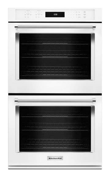 KitchenAid 30 Built In Double Electric Convection Wall Oven White