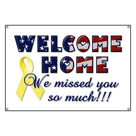 Military Welcome Home Banners - CafePress | Military welcome home ...