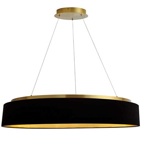 Dainolite Circulo 1 Light Dimmable Integrated LED Aged Brass Shaded