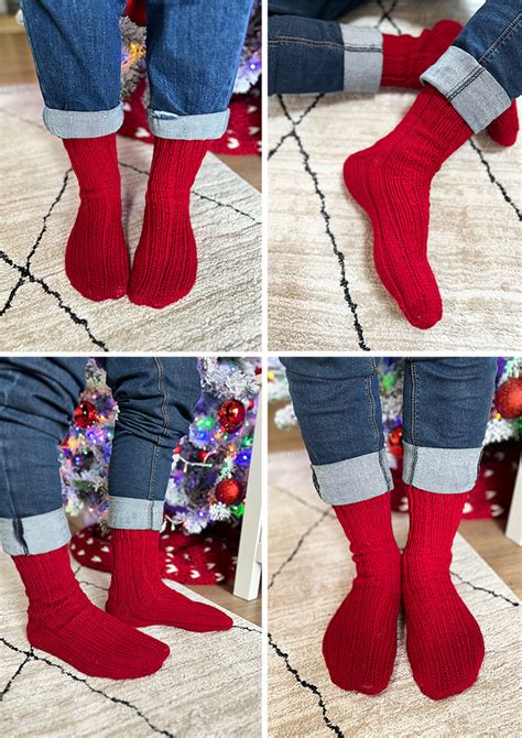 Free Sock Knitting Pattern Easy Simple For Beginners Handy Little Me