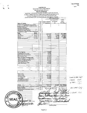 Fillable Online State Of Kansas Certificate County To The Clerk Of