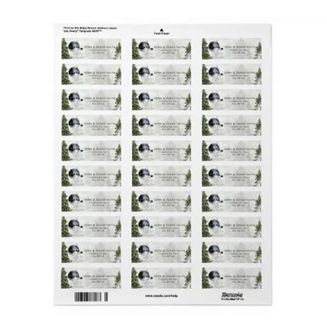 Christmas holiday santa return address labels | Zazzle