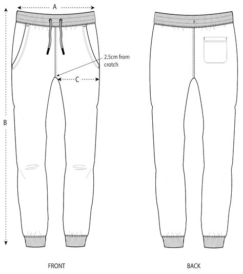 Sweatpants Size Chart Care Hardgraft