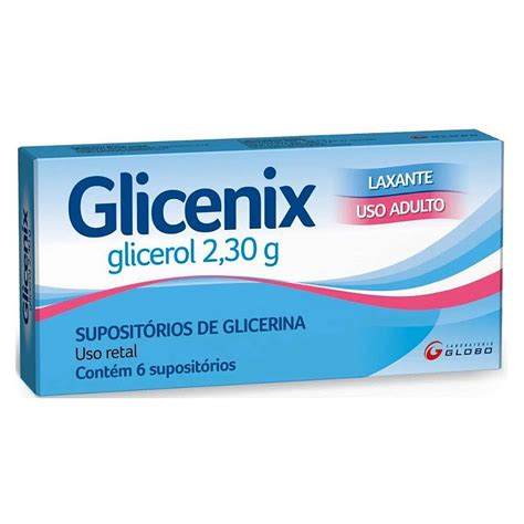 Glicenix Supositório de Glicerina Uso Adulto 6un FarmaViver