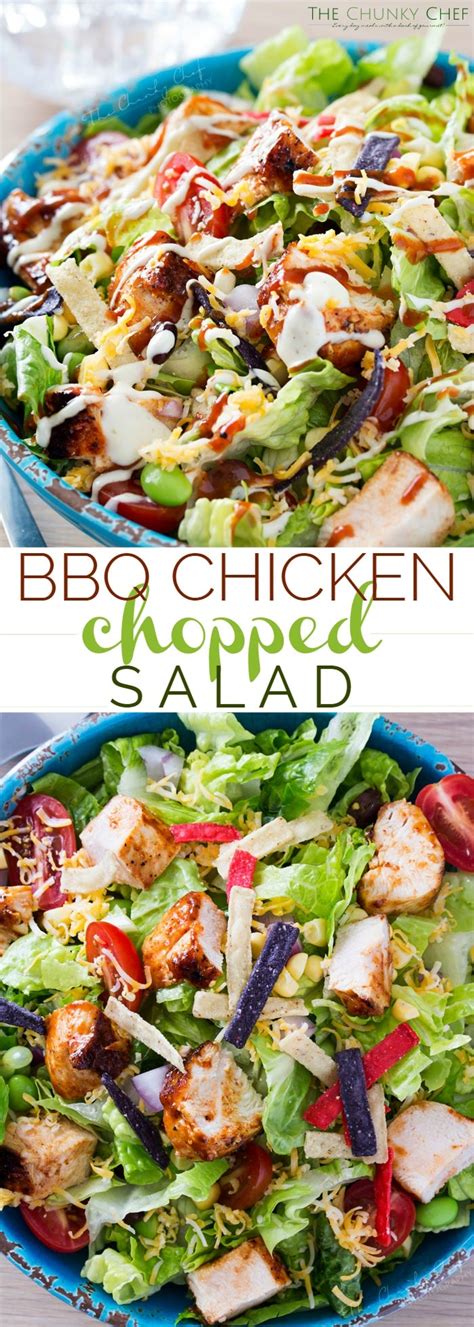 Grilled Bbq Chicken Salad The Chunky Chef