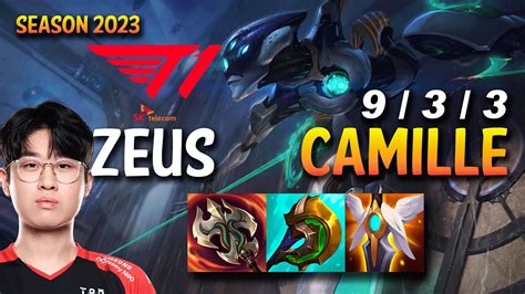 T1 Zeus CAMILLE Vs JAYCE Top KR Ranked YouTube