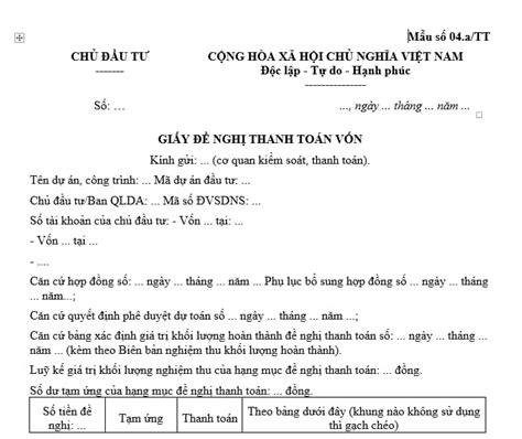 Được tạm ứng hợp đồng xây dựng với mức tối đa bao nhiêu Mẫu giấy đề