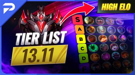 The High ELO Tier List For Patch 13 11 ProGuides