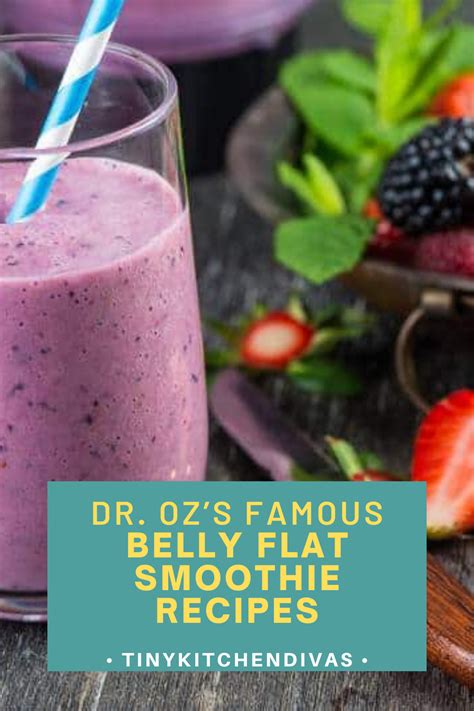 Dr Oz S Famous Belly Flat Smoothie Recipe Tiny Kitchen Divas Artofit