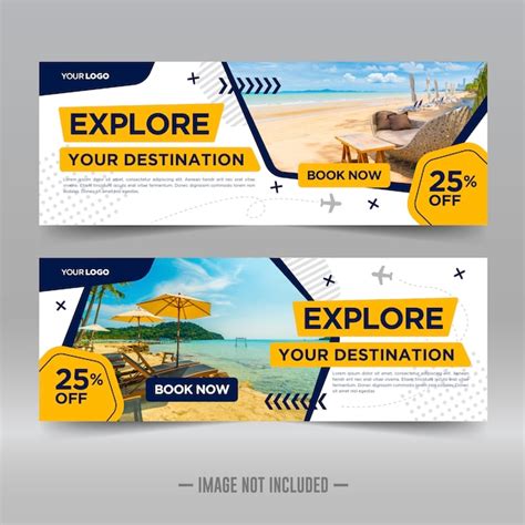 Travel Tours Banner Template Premium Vector