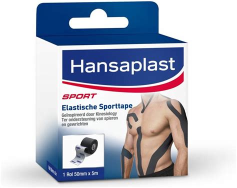 Hansaplast Sport Tape Kinesiologie Zwart