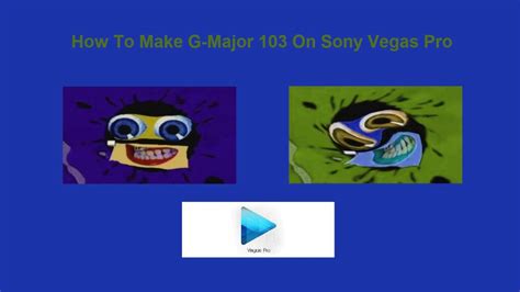 How To Make G Major On Sony Vegas Pro Youtube