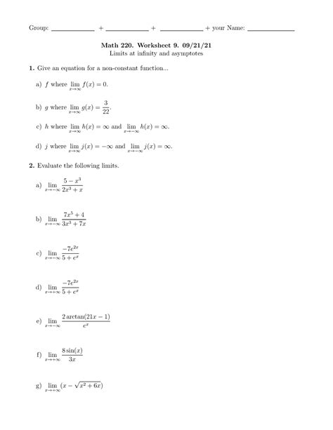 Ws Ws Worksheet Practice Group Your Name Math