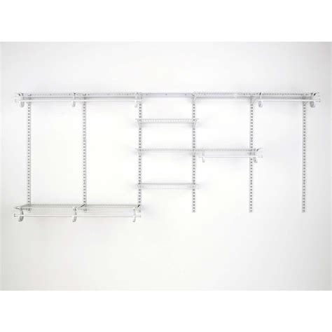 Closetmaid Ft To Ft White Adjustable Mount Wire Shelving Kits Wire