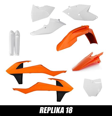 KTM PEŁNY ZESTAW PLASTIKÓW ACERBIS SX SXF 2016 2018 Smstickers