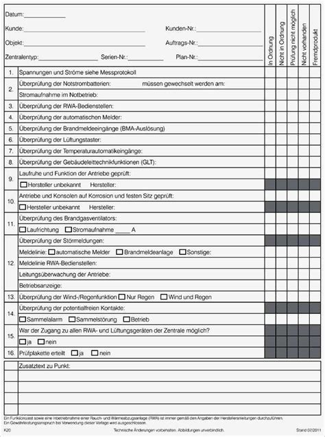 Wartungsprotokoll Vorlage Schönste Checkliste Zur Inbetriebnahme Stg