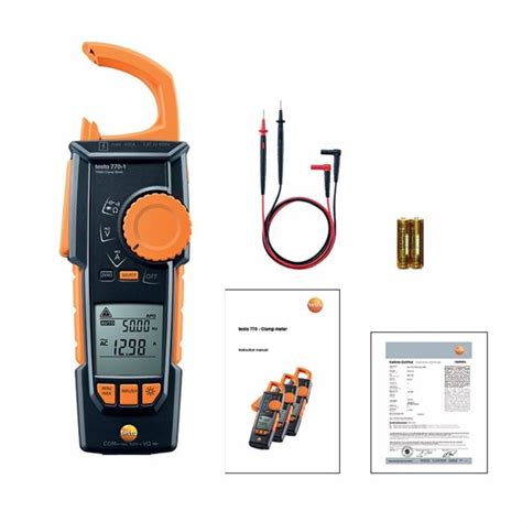 Testo Trms Hook Clamp Meter Voltage Current A Temperature